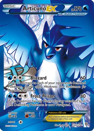 Articuno EX (Team Plasma) (132 Full Art) (132)/135 Ultra Rare Holofoil