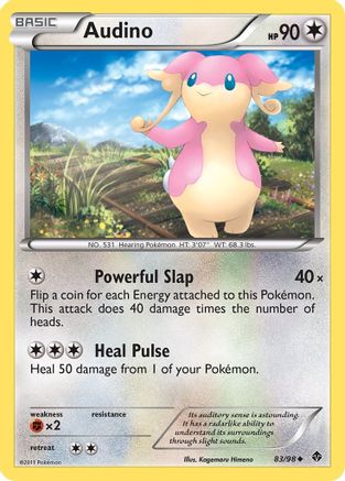 Audino (83)/98 Uncommon Reverse Holofoil