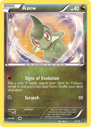 Axew (12) (12)/20 Holo Rare Holofoil