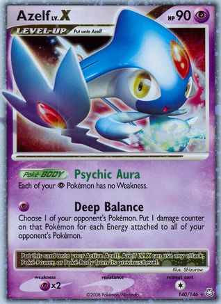 Azelf LV.X (140)/146 Ultra Rare Holofoil