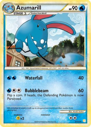 Azumarill (2)/123 Holo Rare Reverse Holofoil