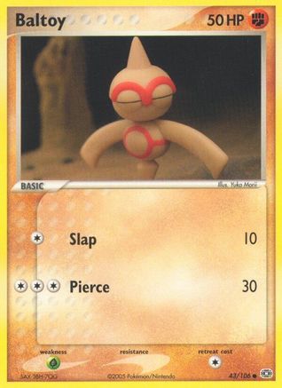 Baltoy (43)/106 Common Reverse Holofoil