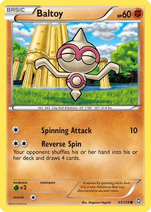 Baltoy (63)/124 Common Reverse Holofoil
