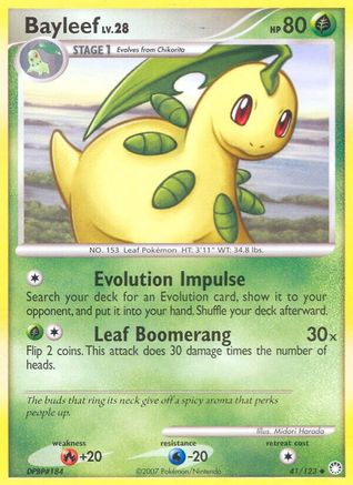 Bayleef (41)/123 Uncommon Reverse Holofoil