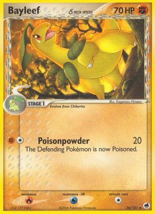 Bayleef (Delta Species) (26)/101 Uncommon Reverse Holofoil