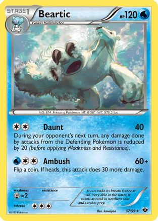 Beartic (37)/99 Rare Reverse Holofoil