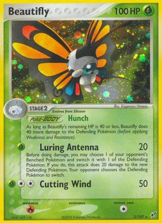 Beautifly (2)/107 Holo Rare