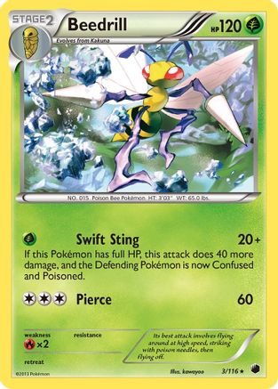 Beedrill (3)/116 Rare