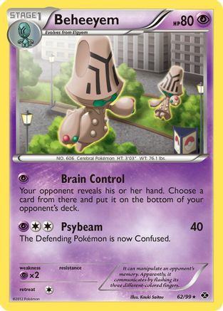 Beheeyem (62)/99 Rare Reverse Holofoil