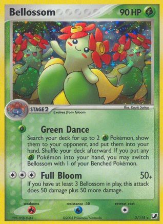 Bellossom (3)/115 Holo Rare Reverse Holofoil