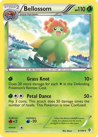 Bellossom (4)/149 Rare Reverse Holofoil