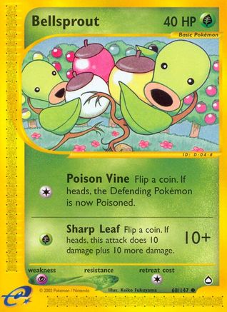 Bellsprout (68) (68)/147 Common Reverse Holofoil