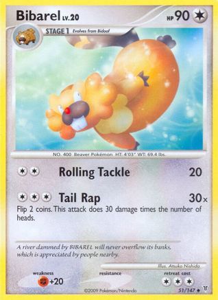 Bibarel (51)/147 Uncommon Reverse Holofoil