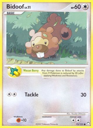 Bidoof (73)/123 Common Reverse Holofoil