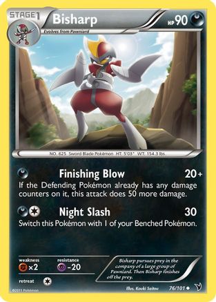 Bisharp (76) (76)/101 Uncommon Reverse Holofoil