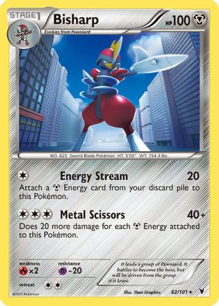 Bisharp (82) (82)/101 Holo Rare Reverse Holofoil