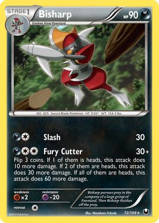 Bisharp (72) (72)/108 Rare Reverse Holofoil
