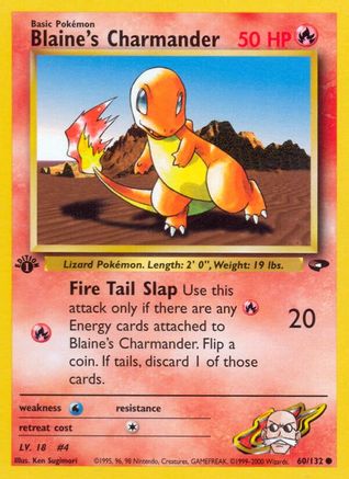 Blaine's Charmander (60)/132 Common 1st Edition