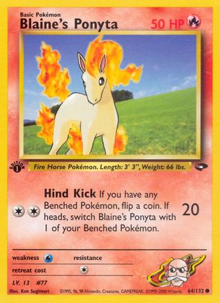 Blaine's Ponyta (64)/132 Common Unlimited