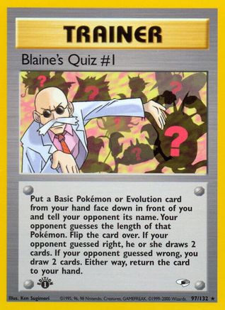 Blaine's Quiz #1 (97)/132 Rare Unlimited