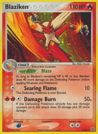 Blaziken (1)/106 Holo Rare