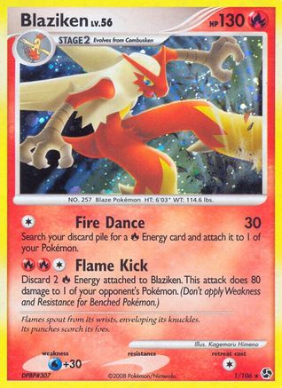 Blaziken (1)/106 Holo Rare Reverse Holofoil