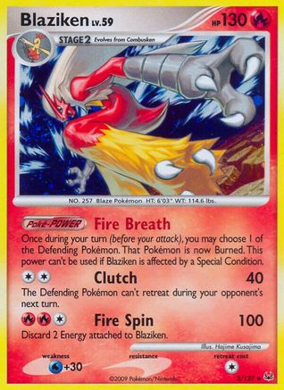 Blaziken (3)/127 Holo Rare Reverse Holofoil