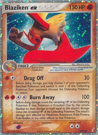 Blaziken ex (90)/100 Ultra Rare Holofoil