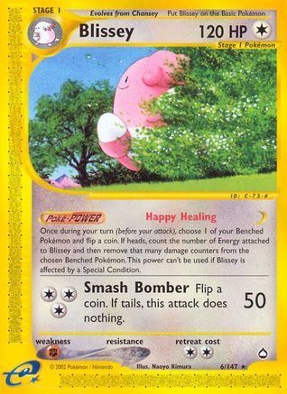 Blissey (6)/147 Rare Reverse Holofoil