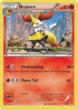 Braixen (9)/39 Common Holofoil