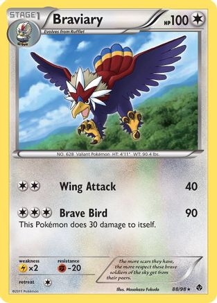 Braviary (88)/98 Holo Rare Reverse Holofoil