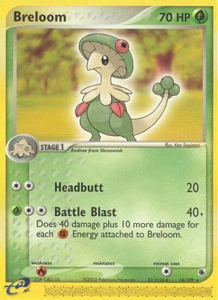 Breloom (16)/109 Rare Reverse Holofoil