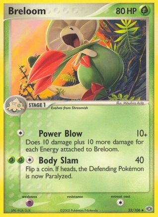 Breloom (22)/106 Uncommon Reverse Holofoil