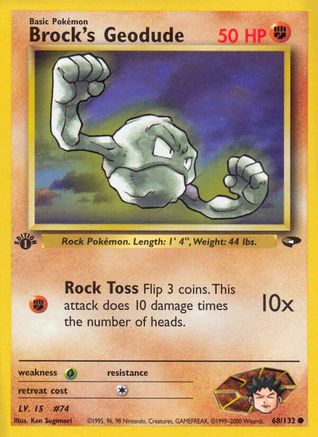Brock's Geodude (68)/132 Common Unlimited
