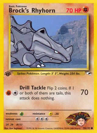 Brock's Rhyhorn (70) (70)/132 Common 1st Edition