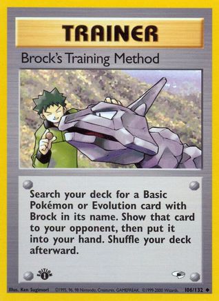 Brock's Training Method (106)/132 Uncommon Unlimited