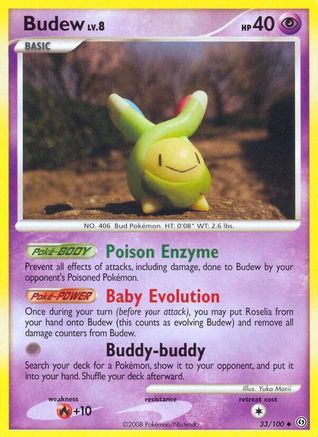 Budew (33)/100 Uncommon Reverse Holofoil