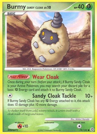 Burmy Sandy Cloak/132 Common Reverse Holofoil
