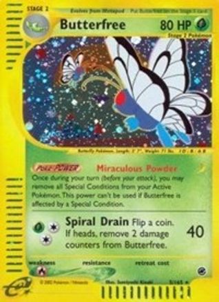 Butterfree (5) (5)/165 Holo Rare Reverse Holofoil