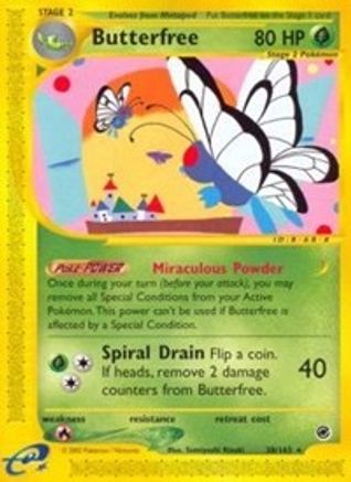 Butterfree (38) (38)/165 Rare Reverse Holofoil