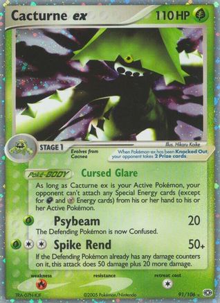 Cacturne ex (91)/106 Ultra Rare