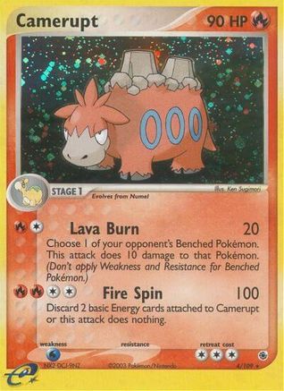 Camerupt (4)/109 Holo Rare Reverse Holofoil