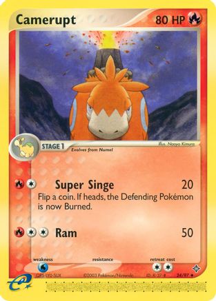 Camerupt (24)/97 Uncommon Reverse Holofoil