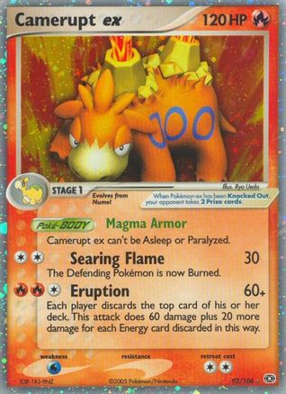Camerupt ex (92)/106 Ultra Rare