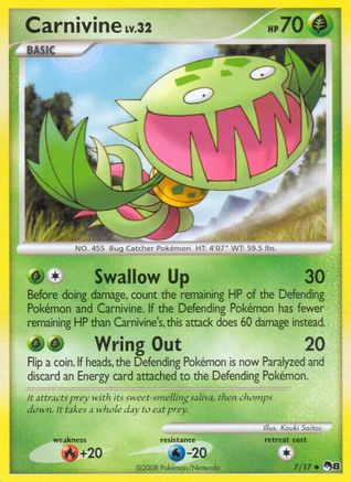Carnivine (7)/17 Uncommon Reverse Holofoil