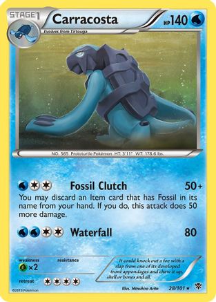 Carracosta (28)/101 Rare Reverse Holofoil