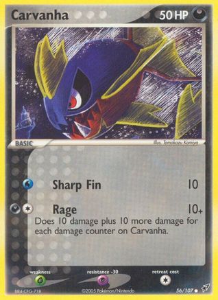 Carvanha (56)/107 Common Reverse Holofoil
