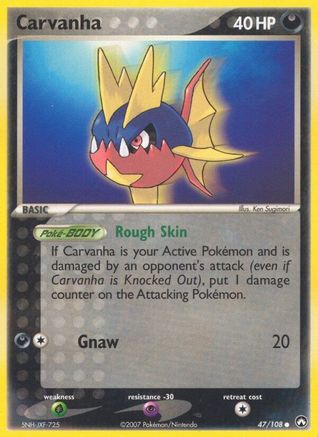 Carvanha (47)/108 Common Reverse Holofoil
