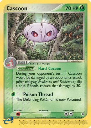 Cascoon (26)/109 Uncommon Reverse Holofoil