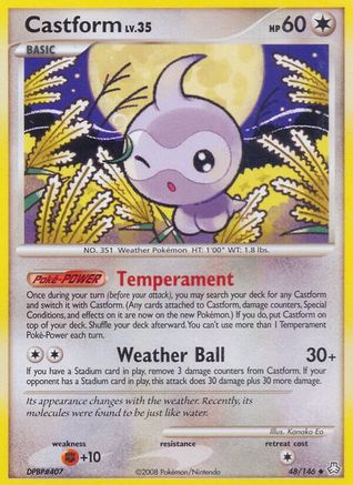 Castform (48)/146 Uncommon Reverse Holofoil